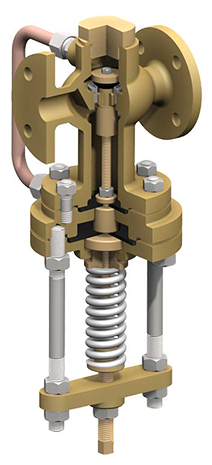 Double control reducing valve